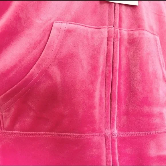 Juicy Couture Pink Velour Track Pants - Picture 5 of 7